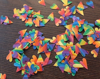 Rainbow Heart 5/8" Confetti