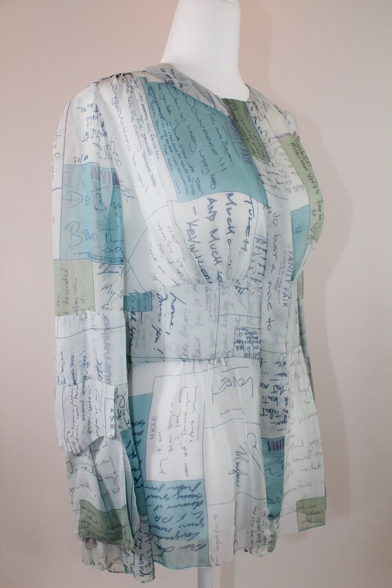 Y2K Tuleh Fashion Postcard Blouse
