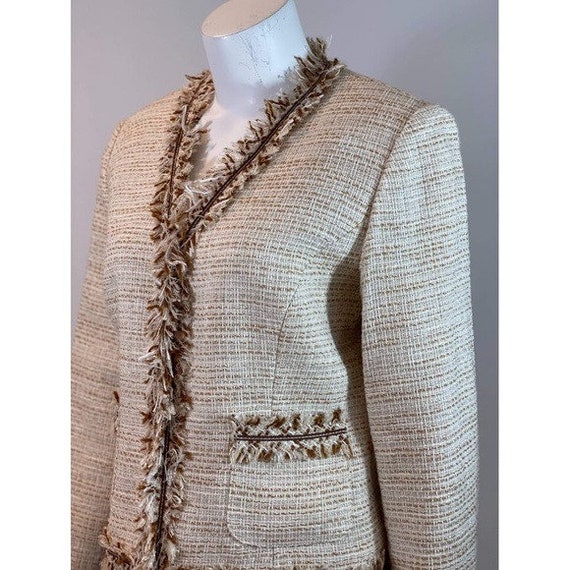 Vintage Caramel Fringe Jacket - image 5