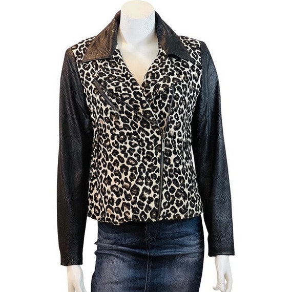 90s Tapestry Animal Print Bomber Jacket - image 2