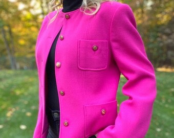 bright pink blazer