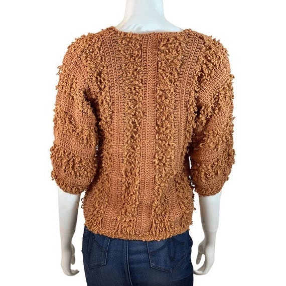 Hand Knit Fringe Sweater - image 5