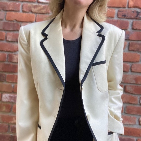 80s Ralph Lauren Trimmed Blazer - image 1