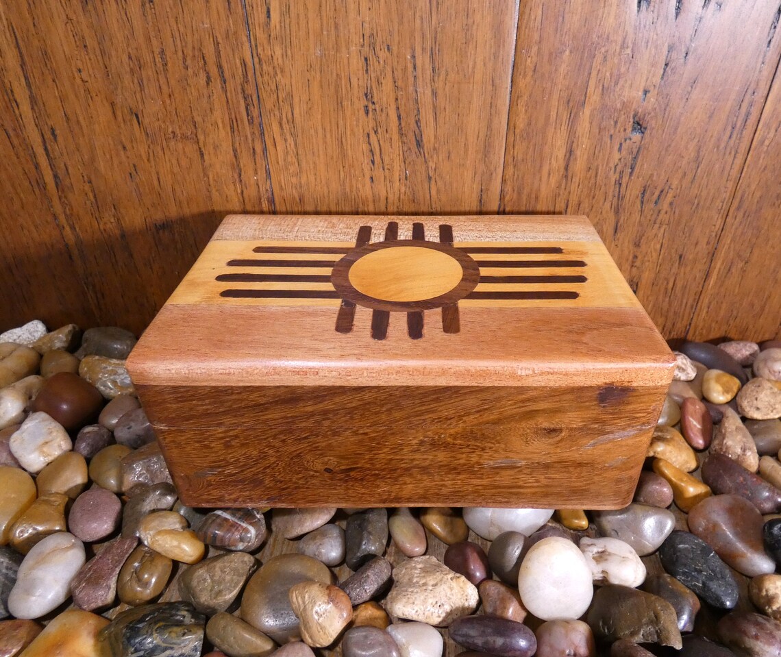 Handmade Zuni Sun Wooden Box Zuni Box Zuni Native American Etsy