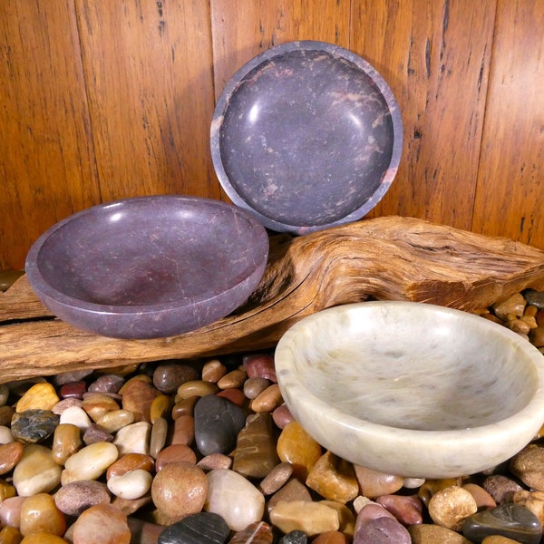 Soapstone Carved Smudge Bowl - Smudge Bowl, Smudging, Smudge, Sage, Cleansing, Clearing, Altar Tools, Soapstone Bowl, Bowl, Handmade Bowl