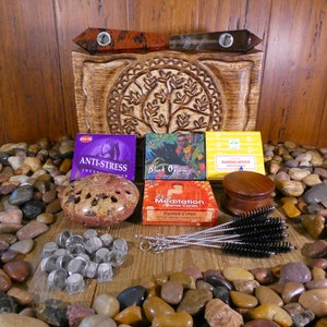 Smokers Gift Set - Pipes, Incense, Incense Burner, Stash Box, Pipe Accessories, Herb Grinder, Handmade Pipe, Unique Gift, Smoker Gift, Gifts