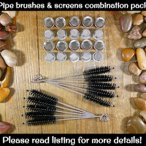 Pipe Screen & Pipe Brush Combination Packs Various Quantities Available - Please Read Listing For Details - Pipe Brushes, Pipe Screens, Pipe