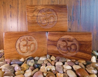 Hand Made Hindu Om Indian Box - Om Box, Indian Box, Handmade Box, Stash Box, Wooden Box, Tarot Box, Incense Box, Pendulum Box, Carved Box