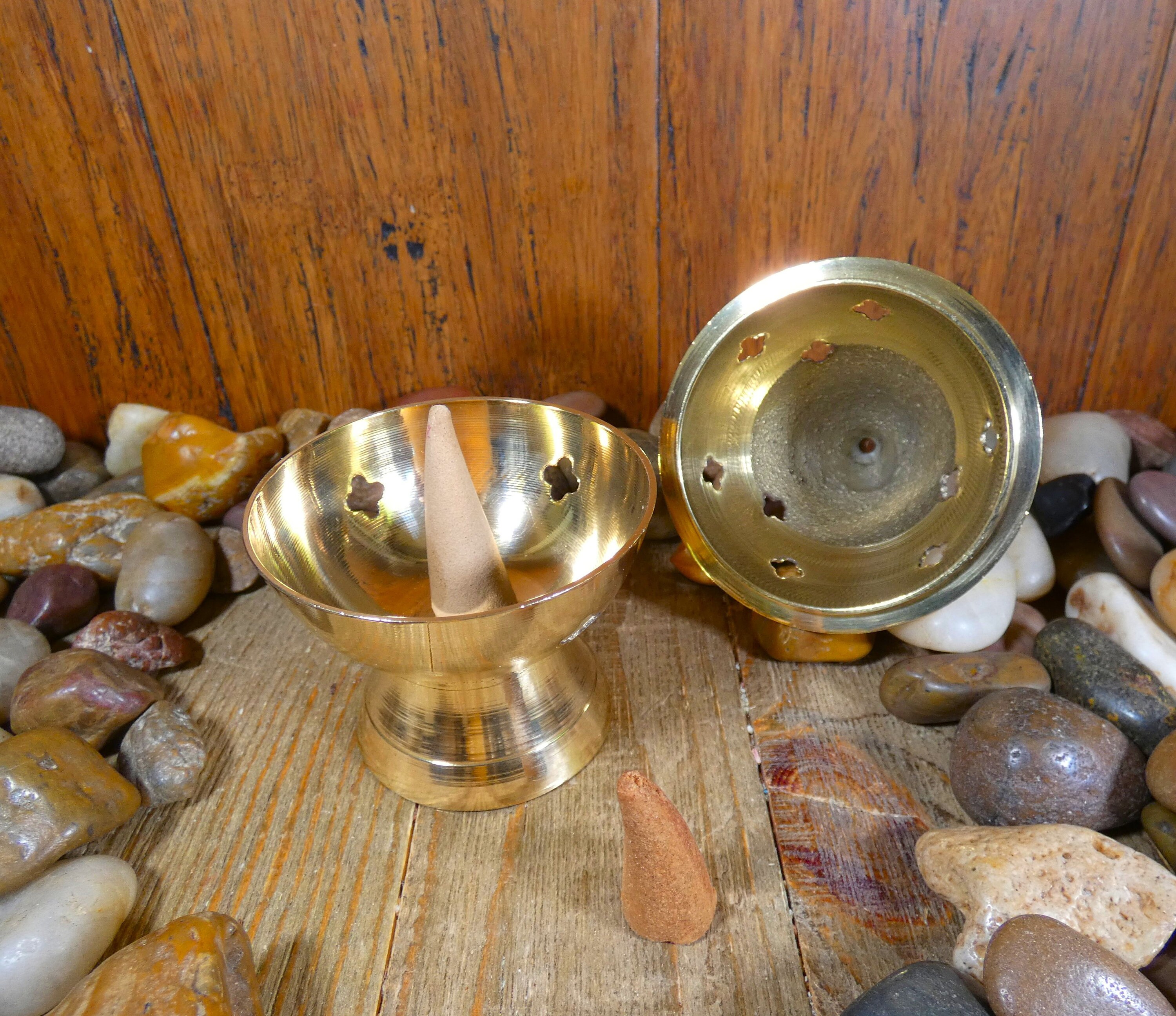 Pretty Beaded Brass Incense Burner Brass Incense Burner Etsy