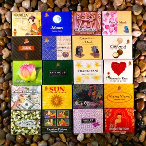 Kamini Incense Cones -  Incense Cones, Kamini Incense, Lotus Incense, Frangipani Incense, Jasmin Incense, Musk Incense, Incense, Meditation