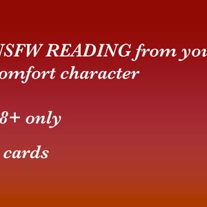 NSFW lecture de votre personnage de confort 5 cartes