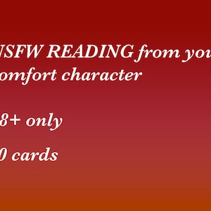 Message canalisé NSFW de votre personnage de confort 10 cartes