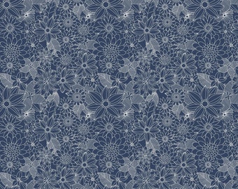 Floral Pets - Sigrid - Mia Charro - Free Spirit Fabrics - 2 Color Options - Cut From Bolt - Multiples Cut Continuously - 100% Cotton