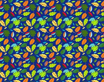 Pond Life -  Leaves - Elsie Ess - Blank Quilting - Cut From Bolt - Multiple Quantities Cut Continuously - 100% Cotton