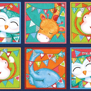 Baby Love - Block Panel  - Studio E - Cut From Bolt - Sold by the 24&quot; X 44&quot; Panel - 100% Cotton