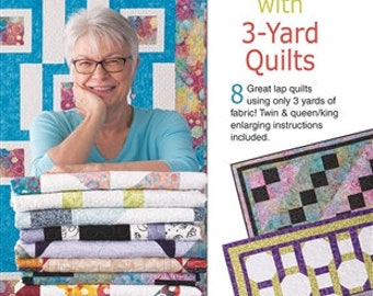 Modern Views With 3-Yard Quilts Pattern Book - Fabric Cafe - 8 Quilt Patterns In One Book