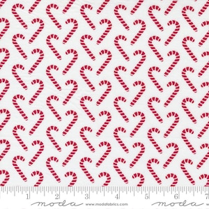 Candy Cane Lane - Candy Canes - Moda - April Rosenthal - 5 Color Options - 100% Cotton