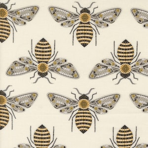 Bee Garden - Bees - 3 Color Options - Gingiber - Moda Fabrics - 100% Cotton - Multiple Quantities Will Be Cut Continuously