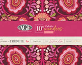 La Vie en Rose 10" Fabric Wonders - Pat Bravo - Art Gallery Fabrics - 42 - 10" Squares - 100% Cotton