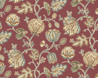 Morris & Co Theodesia - Red - Free Spirit Fabrics - 100% Cotton