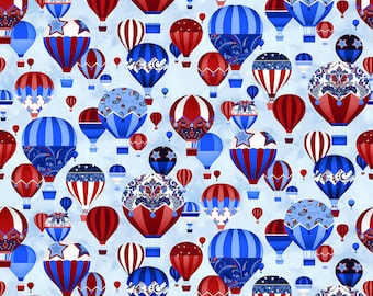 Liberty Hill - Balloons - Color Principle - Henry Glass - 100% Cotton - *Multiple Quantities Cut In One Continuous Piece*