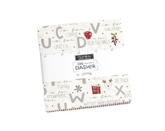 On Dasher Charm Pack - Sweetwater - Moda - 42 - 5" Squares - 100% Cotton