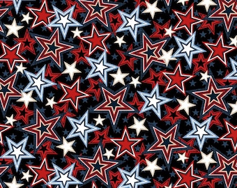 American Muscle - Multi Stars - 1/4 yard