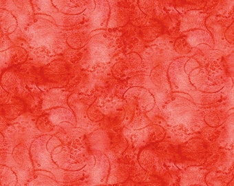 Painter's Watercolor Swirl - Berry - 1/4 yard