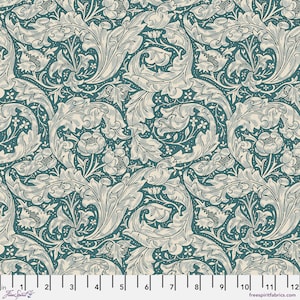 Emery Walker&#39;s House - Bachelor&#39;s Button - Morris & Co - Free Spirit Fabrics - Multiples Cut Continuously - 100% Cotton