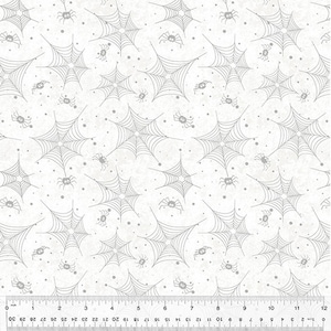 Scaredy Cats - Web Of Spiders - 3 Color Options - Terri Degenkolb - Windham Fabrics - 100% Cotton - Multiples Cut Continuously