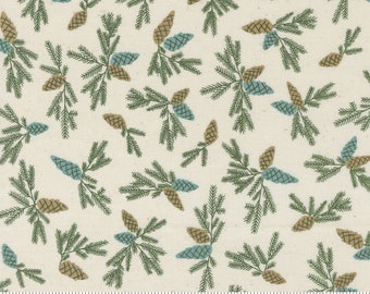 Good News Great Joy - Pine Sprigs  - Fancy That Design House - 3 Color Options - Moda - Multiple Quantities Cut Continuously - 100% Cotton