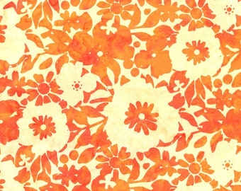 Tropical Spice Abstract Flowers - Hoffman Bali Batiks - Multiples Cut Continuously - 100% Cotton