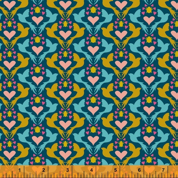 Eden Dovelove - Windham Fabrics - Sally Kelly - 4 Color Options - 100% Cotton Fabric
