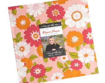 Flower Power Layer Cake - Maureen McCormick - “Marcia Brady” - Moda - 42 - 10" Squares - 100% Precut Fabric
