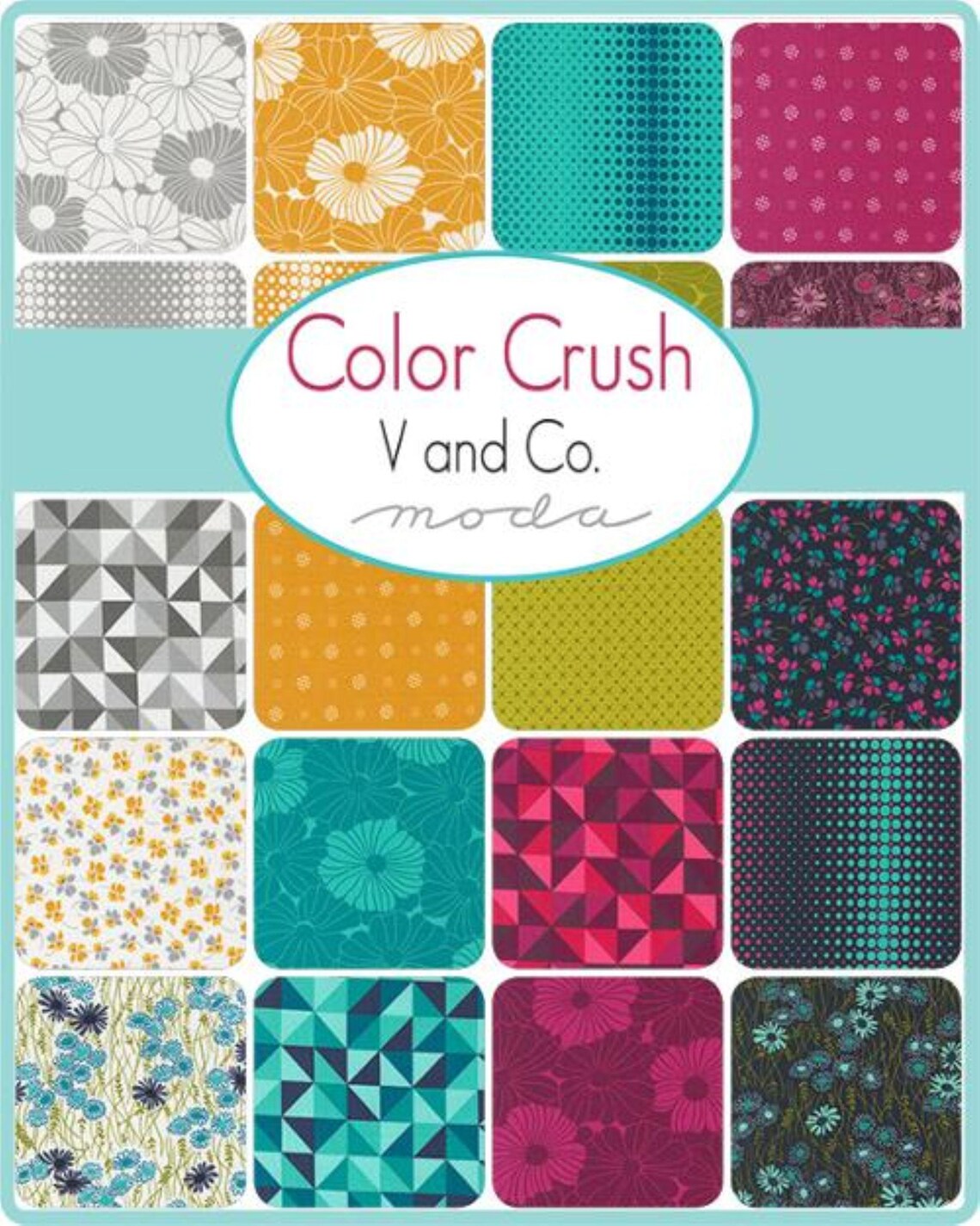 Moda Color Crush Color Crush Layer Cake - V & Co - Moda Fabrics - 42 - 10