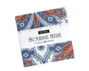 Sunrise Side Charm Pack - Minick & Simpson - Moda - 42 - 5" Squares - 100% Cotton