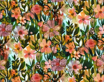 In The Pink - Anemones - Este MacLeod - Free Spirit Fabrics -  - Multiple Quantities Ordered Will Be Cut Continuously - 100% Cotton