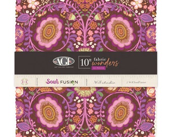 Soul Fusion 10" Fabric Wonders - Multiple Designers - Art Gallery Fabrics - 42 - 10" Squares - 100% Cotton