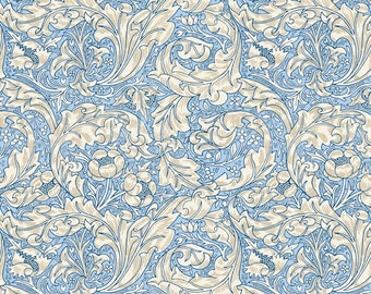 Wandle Bachelor's Button - Morris & Co - Free Spirit Fabrics - Multiples Cut Continuously - 100% Cotton