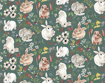 Cottontail Farm - Cottontail Toss - 3 Wishes - Studio E Fabrics - 100% Cotton - Cut From Bolt - Multiple Quantities Cut Continuously