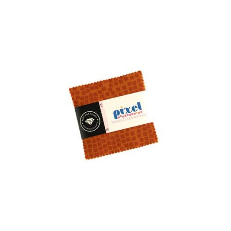 Pixel Mini Charm Pack 42 2.5 Squares Ruby Star Moda Fabrics 100% Cotton Precut Fabric image 1