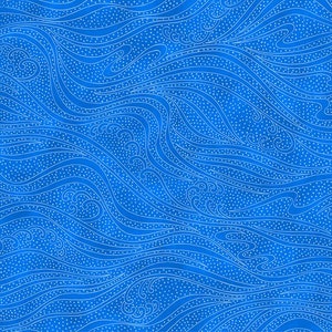 Color Movement - Topaz - Kona Bay/In The Beginning Fabrics - Blender - Swirls - 100% Cotton - Cut From Bolt - Multiples Cut Continuously