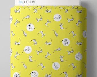 Goodnight Moon - Mouse - 3 Color Options - Cloud 9 Fabrics - Cut From Bolt - Multiple Quantities Cut Continuously - 100% Cotton