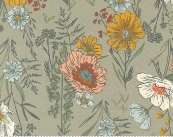 Woodland Wildflowers - Wonder Florals - Fancy That Design House - Moda Fabrics - 3 Color Options - Multiples Cut Continuously - 100% Cotton