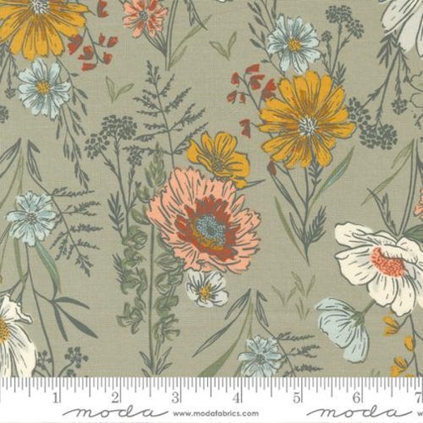 Woodland Wildflowers - Wonder Florals - Fancy That Design House - Moda Fabrics - 3 Color Options - Multiples Cut Continuously - 100% Cotton