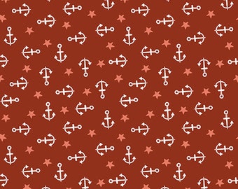 Water Babies Four Way Anchors - Sugarly Designs - Studio E Fabrics - 100% Cotton - Cut From Bolt