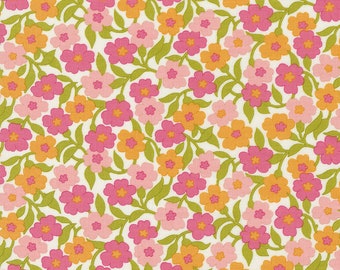 Flower Power Mellow Meadow - Maureen McCormick "Marcia Brady" - 2  Color Options - Moda - Multiples Cut Continuously - 100% Cotton