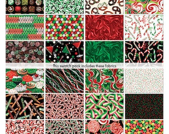 Sweet Holidays FQ Bundle - Benartex - Kanvas Studio - 80 Fat Quarters (18”X22”) - Precut Quilting Fabric - Christmas - 100% Cotton