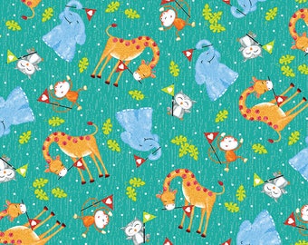 Baby Love - Tossed Animals - Studio E - 2 Color Options - Cut From Bolt - Multiple Quantities Cut Continuously - 100% Cotton