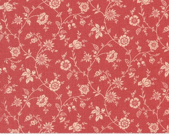 French General La Grande Soiree Dahlia Floral Vines  - 4 Color Options - Moda - Multiple Quantities Cut Continuously - 100% Cotton